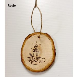 Suspension pour sapin, modèle bougie